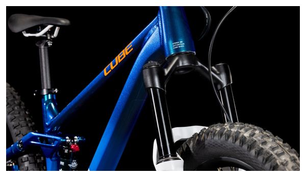 Cube Stereo 240 One Kinder-Full-Suspension-MTB, Shimano 9-Gang, 24 Zoll, Actionteam Blue, 7–10 Jahre
