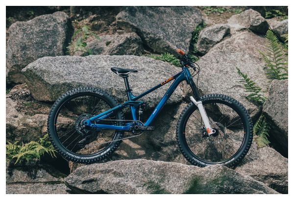 Cube Stereo 240 One Kinder-Full-Suspension-MTB, Shimano 9-Gang, 24 Zoll, Actionteam Blue, 7–10 Jahre