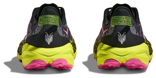 Chaussures Trail Hoka Speedgoat 6 Noir/Rose/Jaune Femme