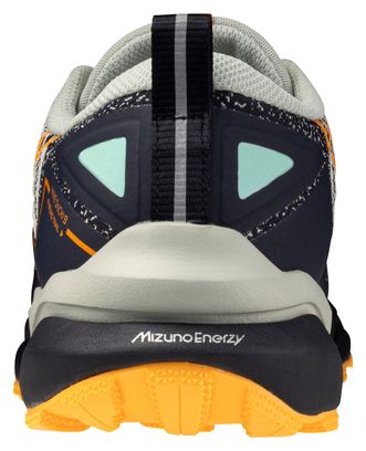 Chaussures Trail Mizuno Wave Daichi 9 Gris/Orange Homme