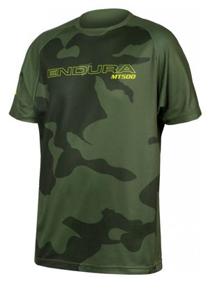 Camiseta de manga corta Endura MT500JR LTD para niños verde