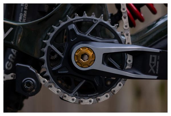 Vis de Pédalier auto-extractrice OAK pour Sram DUB M18/M30 "Kashgold"