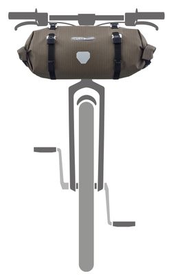 Ortlieb Handlebar-Pack Flex 9L Borsa da manubrio Grigio sabbia scuro Beige