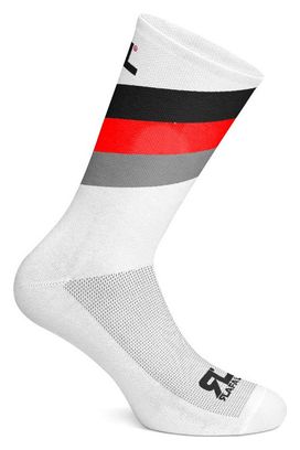 Calcetines Rafa&#39;l Stripes Blanco / Negro / Rojo