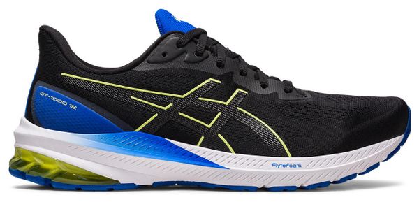 Asics GT-1000 12 Running Shoes Black Yellow Men's