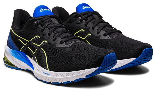 Asics GT-1000 12 Running Shoes Black Yellow Men's