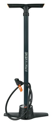 SKS Airlite 10.0 Fußpumpe (max. 144 psi/10 bar) Schwarz/Orange