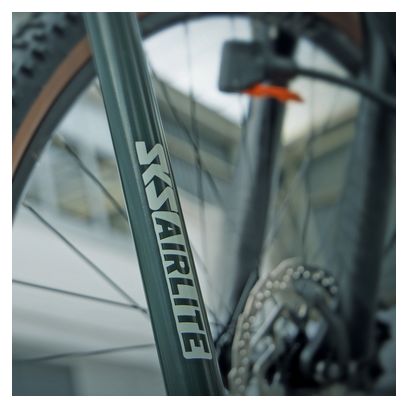 SKS Airlite 10.0 Fußpumpe (max. 144 psi/10 bar) Schwarz/Orange