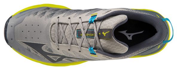 Mizuno Wave Daichi 7 Grigio Blu Giallo Scarpe da Trail Running