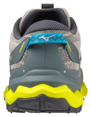 Trail Running Shoes Mizuno Wave Daichi 7 Grey Blue Yellow