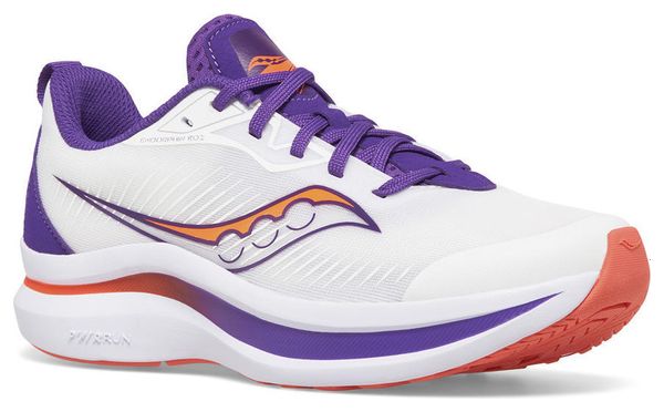 Children's Running Shoes Saucony Endorphin Kdz White Violet Orange