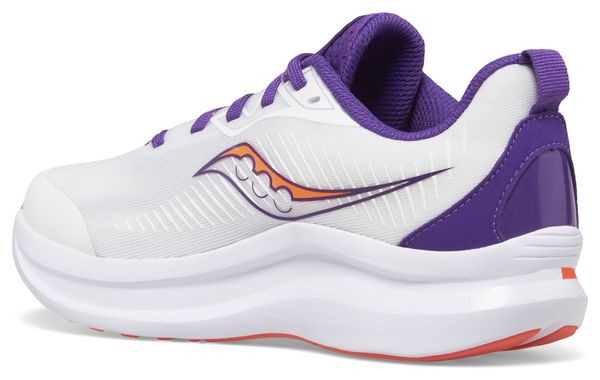 Children's Running Shoes Saucony Endorphin Kdz White Violet Orange