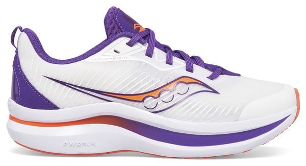 Scarpe da corsa per bambini Saucony Endorphin Kdz White Violet Orange