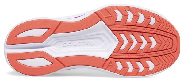 Scarpe da corsa per bambini Saucony Endorphin Kdz White Violet Orange