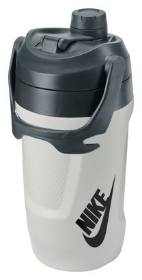 Nike Fuel Jug 1200 ml Water Bottle, White/Gray