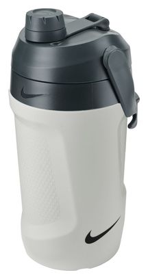 Nike Fuel Jug 1200 ml Water Bottle, White/Gray