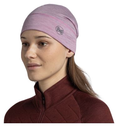 Cappellino Buff in lana merino leggera, rosa