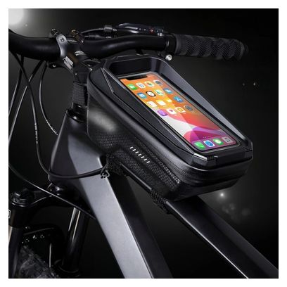 Touchscreen phone bike frame bag 1.2L black WILD MAN