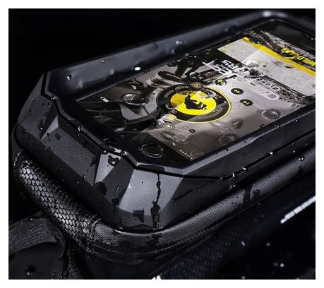 Touchscreen phone bike frame bag 1.2L black WILD MAN