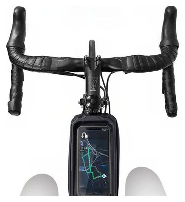 Touchscreen phone bike frame bag 1.2L black WILD MAN