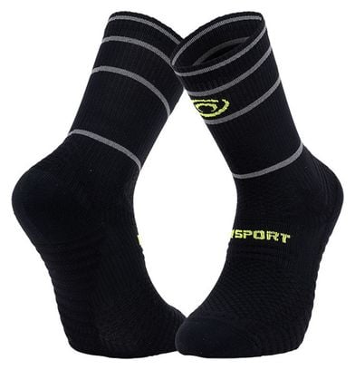 Chaussettes Running BV SPORT Reflect Noir/Jaune