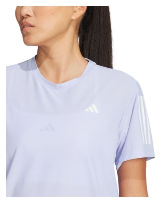 Maglia a maniche corte adidas Own The Run Donna Viola