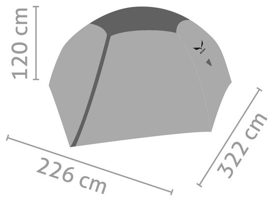 Tenda autoportante Salewa Latitude III Tent Green 3 stagioni