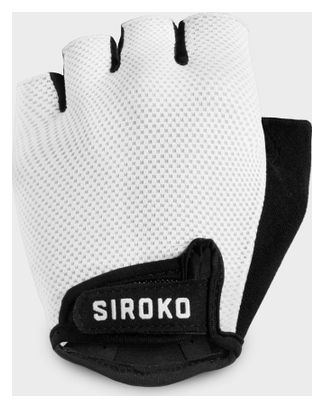 Mitaines de vélo Cyclisme Homme et Femme Aero White Blanc