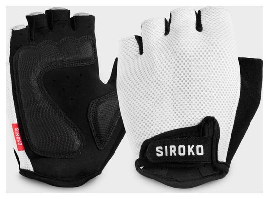 Mitaines de vélo Cyclisme Homme et Femme Aero White Blanc
