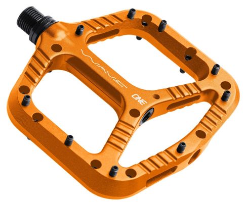 Oneup Composite Pedals Orange OneUp Wave Orange Flat Pedals