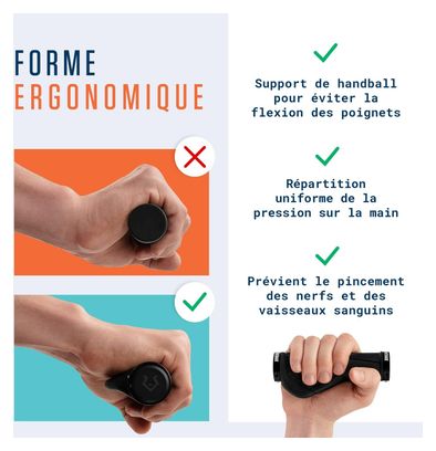 Alphatrail Poignées Ergonomiques – Fixation Lock-On  pour guidon Ø 22 mm