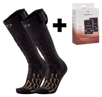 Pack 1 paire de chaussettes chauffantes avec batteries  Fusion men + S-Pack 700