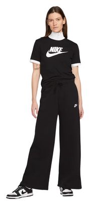 Nike Sportswear Essentials Kurzarm-T-Shirt Schwarz/Weiß für Damen