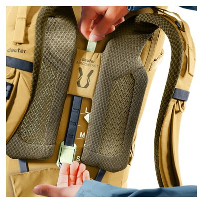 Zaino da trekking Deuter Aircontact Core 60 +10 L giallo da uomo