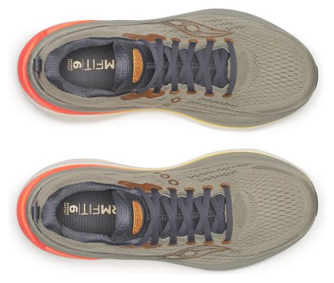 Zapatillas de running Saucony Hurricane 25 Caqui/Naranja Hombre