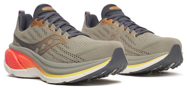 Zapatillas de running Saucony Hurricane 25 Caqui/Naranja Hombre