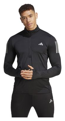 Top 1/2 Zip adidas Performance Own The Run Schwarz