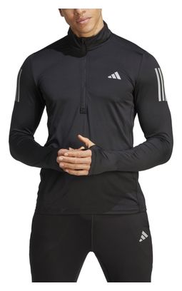 Top 1/2 Zip adidas Performance Own The Run Schwarz