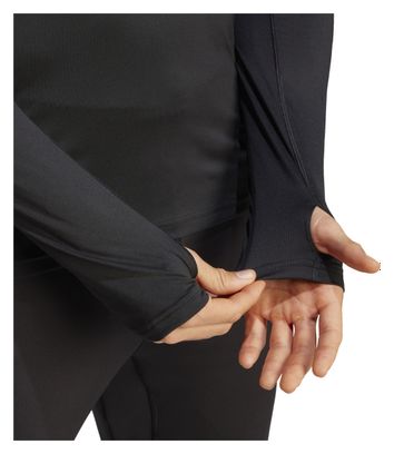 Top 1/2 Zip adidas Performance Own The Run Schwarz