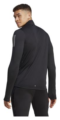 Top 1/2 Zip adidas Performance Own The Run Schwarz