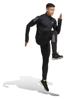 Camiseta adidas Performance Own The Run 1/2 Zip Negra