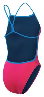 Maillot de Bain Speedo Solid Vback Rose / Bleu