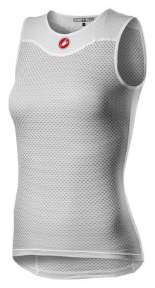 Maglietta intima senza maniche Castelli Pro Issue 2 da donna Bianca