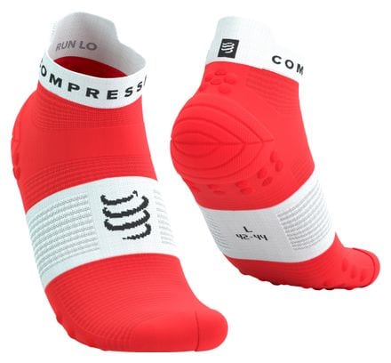 Compressport Pro Racing V4.0 Ultralight Run Low Socks Red/White