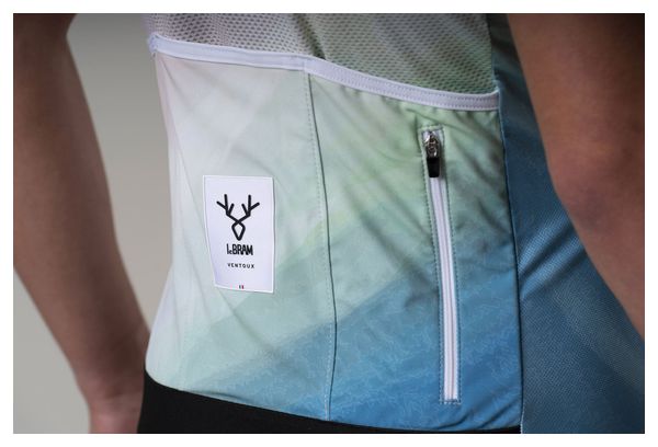 Maillot de manga corta LeBram Ventoux Verde Acuarela