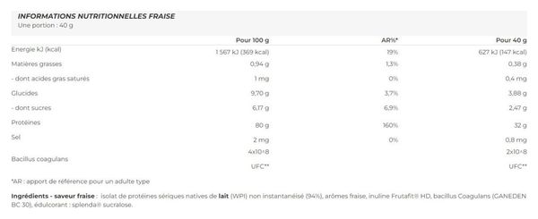 Whey Native Isolate Low Lactose (1 5kg) - Nutrimuscle - Fraise - Whey Isolate