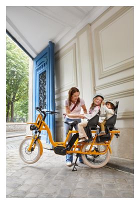 Vélo Cargo GAYA  L'Original Le Long  Moka  Pack Bébés