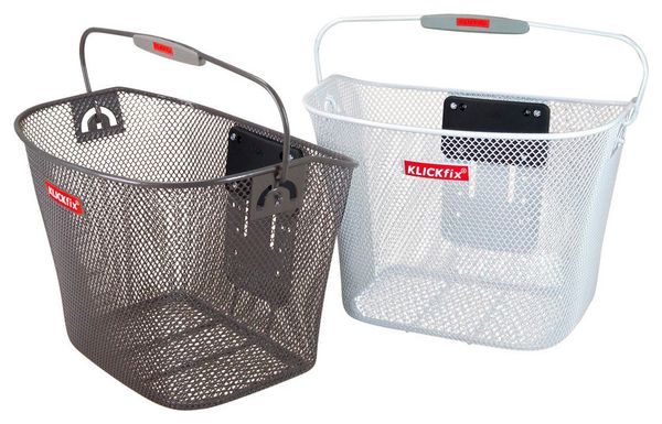 Klick-Fix Front Basket Narrow Mesh White 