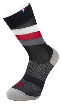 Rafa&#39;l Stripes Socken Schwarz / Weiß / Rot