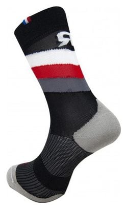 Rafa&#39;l Stripes Socken Schwarz / Weiß / Rot